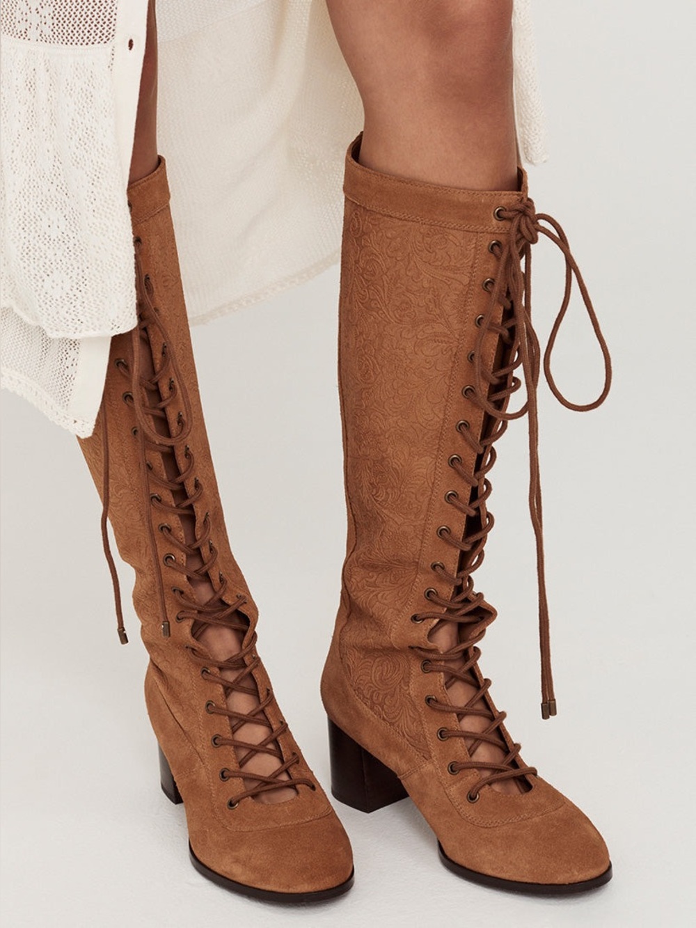 SPELL CLAIR DE LUNE LACE UP BOOTS (39) - Picture 2 of 11